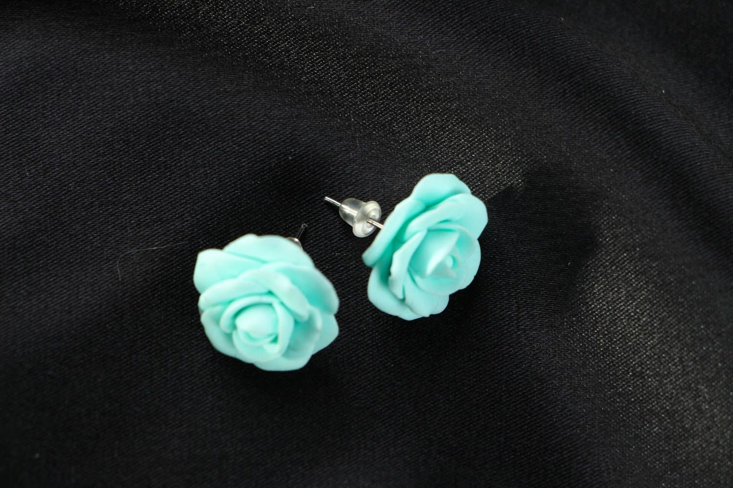 Polymer clay puset earrings  photo 2