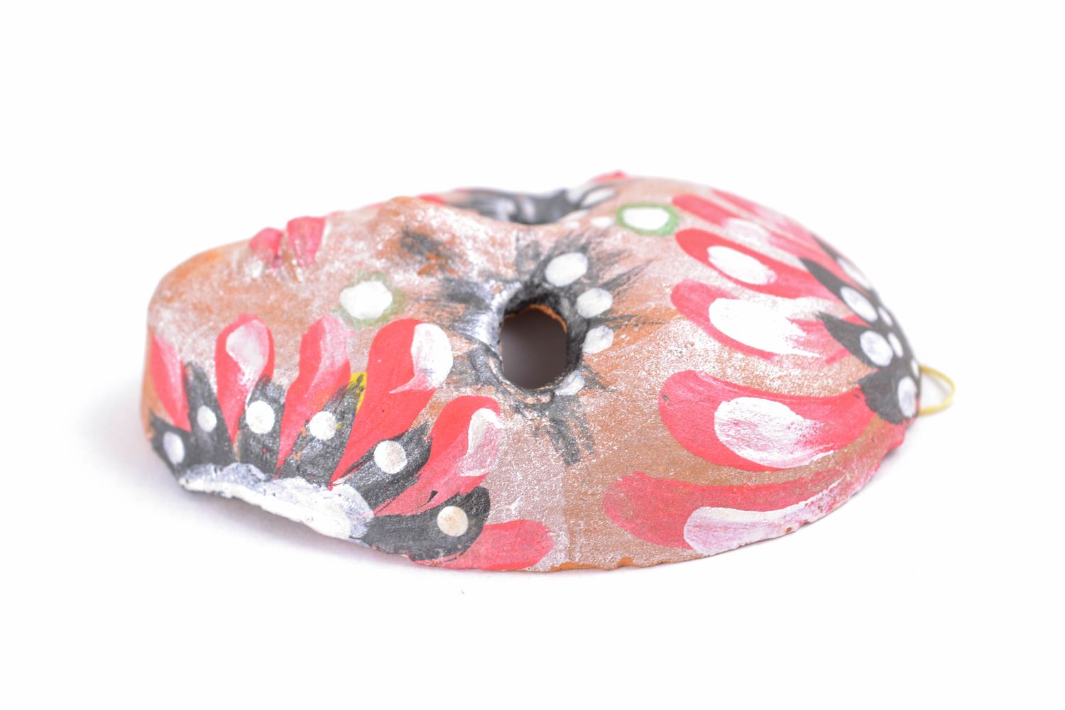 Интерьерная подвеска карнавальная маска с росписью  фото 4