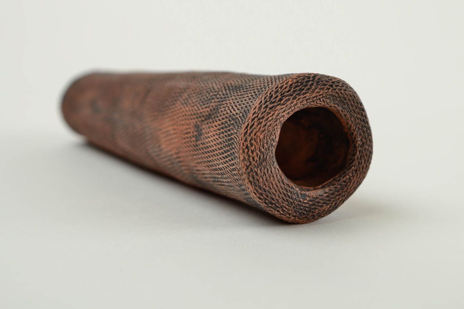 Pipa hecha a mano de barro accesorio para fumador regalo original para hombres foto 1