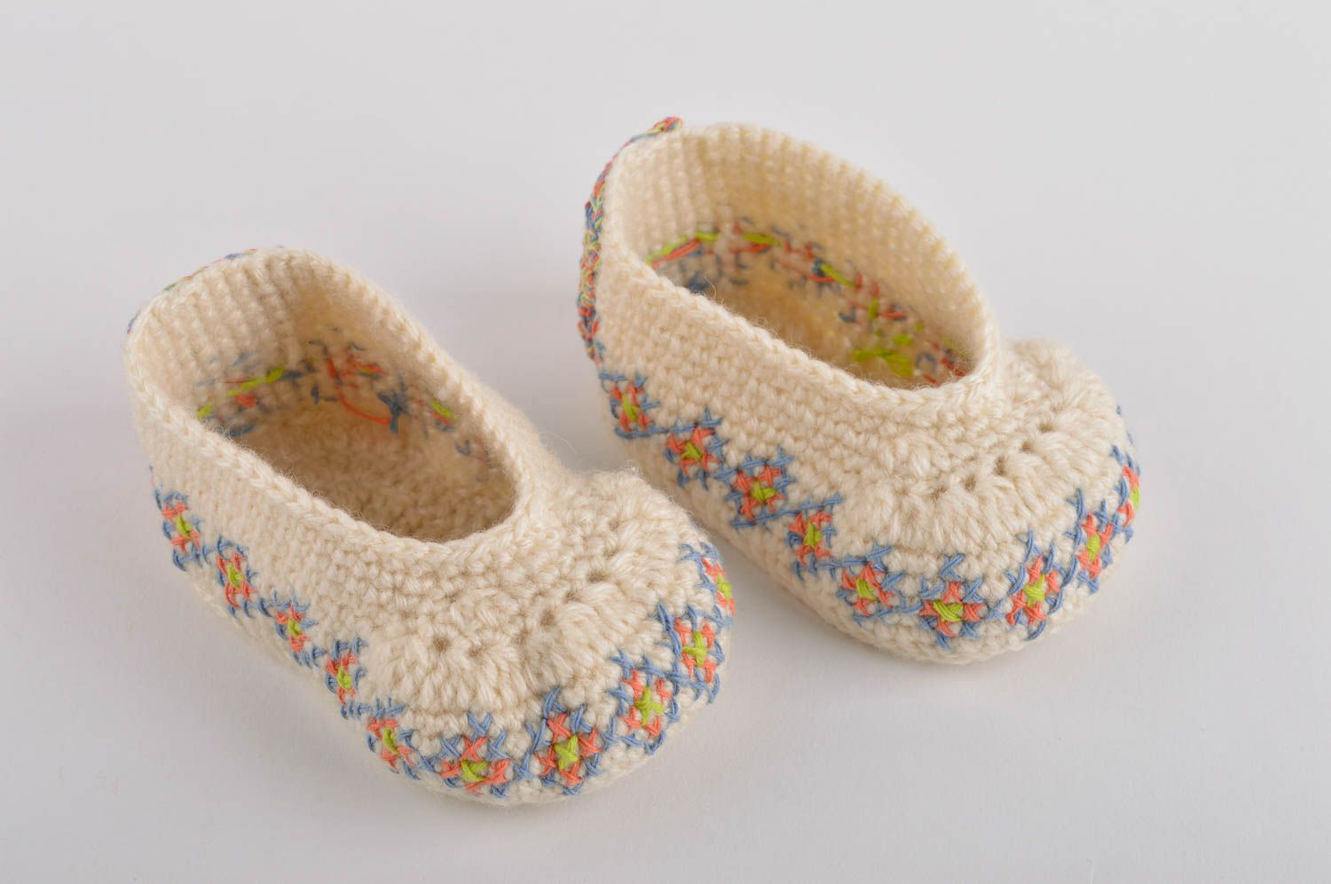 Zapatillas de casa artesanales con ornamento calzado para niñas regalo original foto 3
