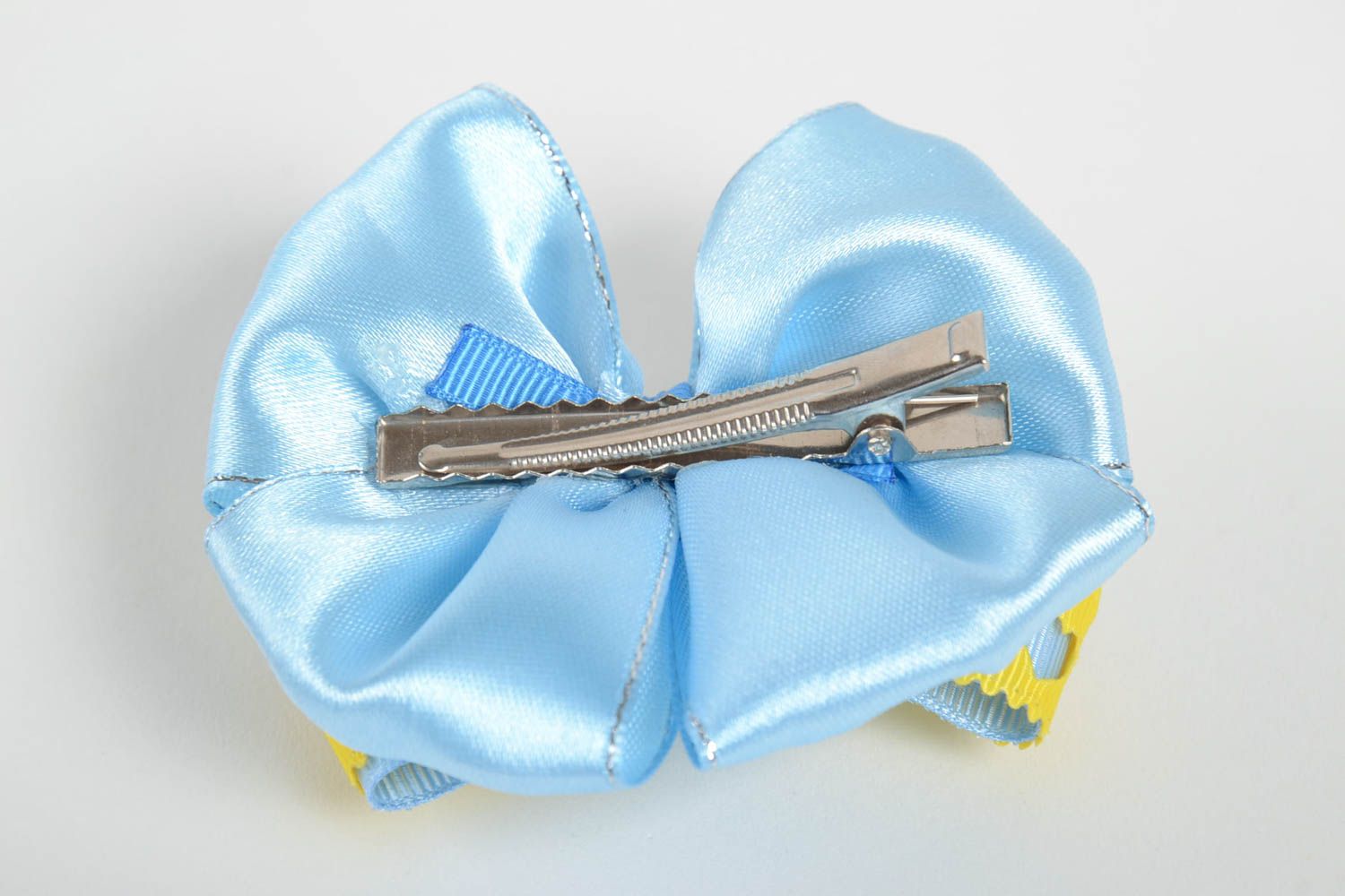 Handmade designer barrette ribbon bow hair clip hair bow accessories for women photo 3