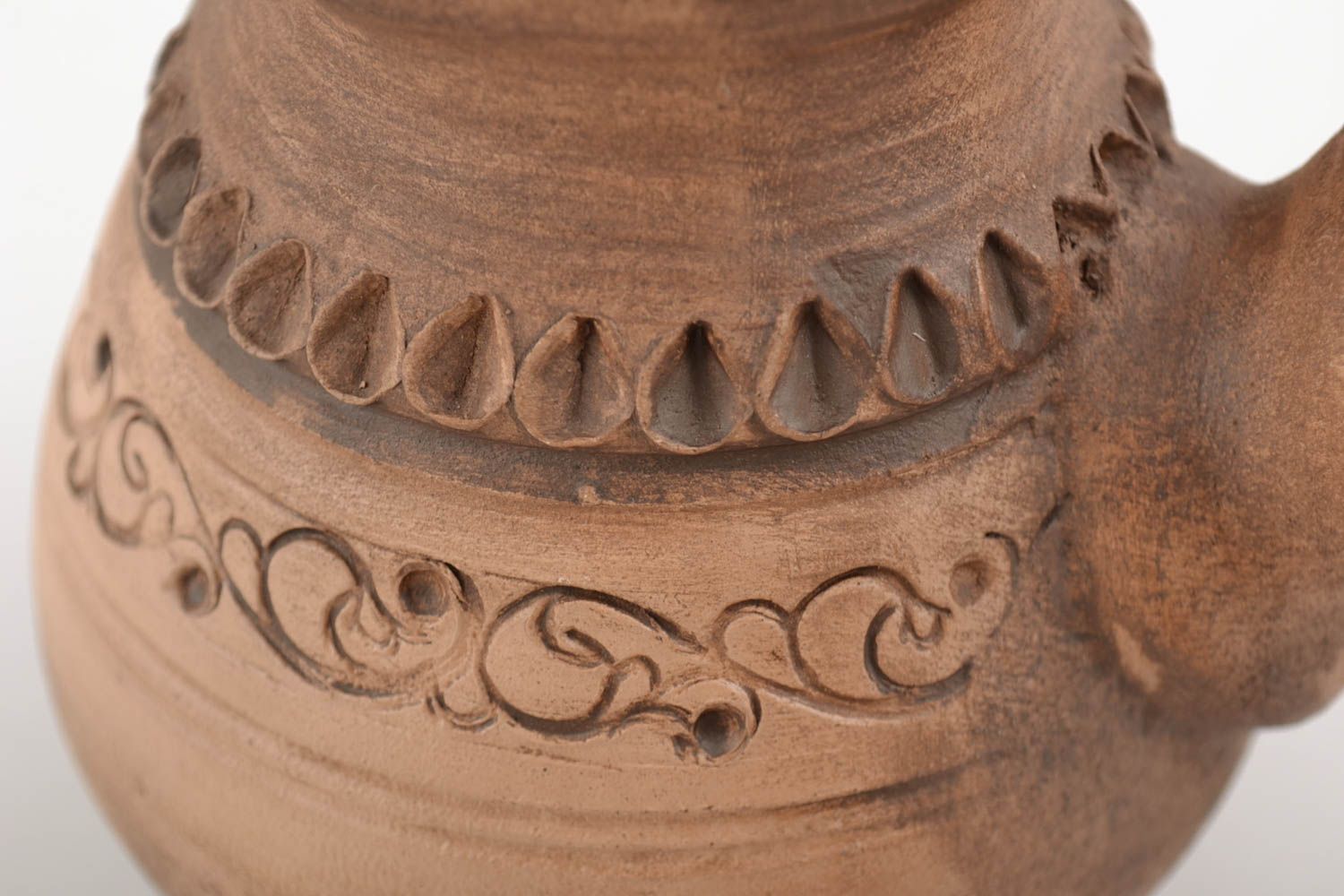 Conjunto de vajilla cerámica artesanal original bonito cezve y taza 250 y 100 ml foto 3