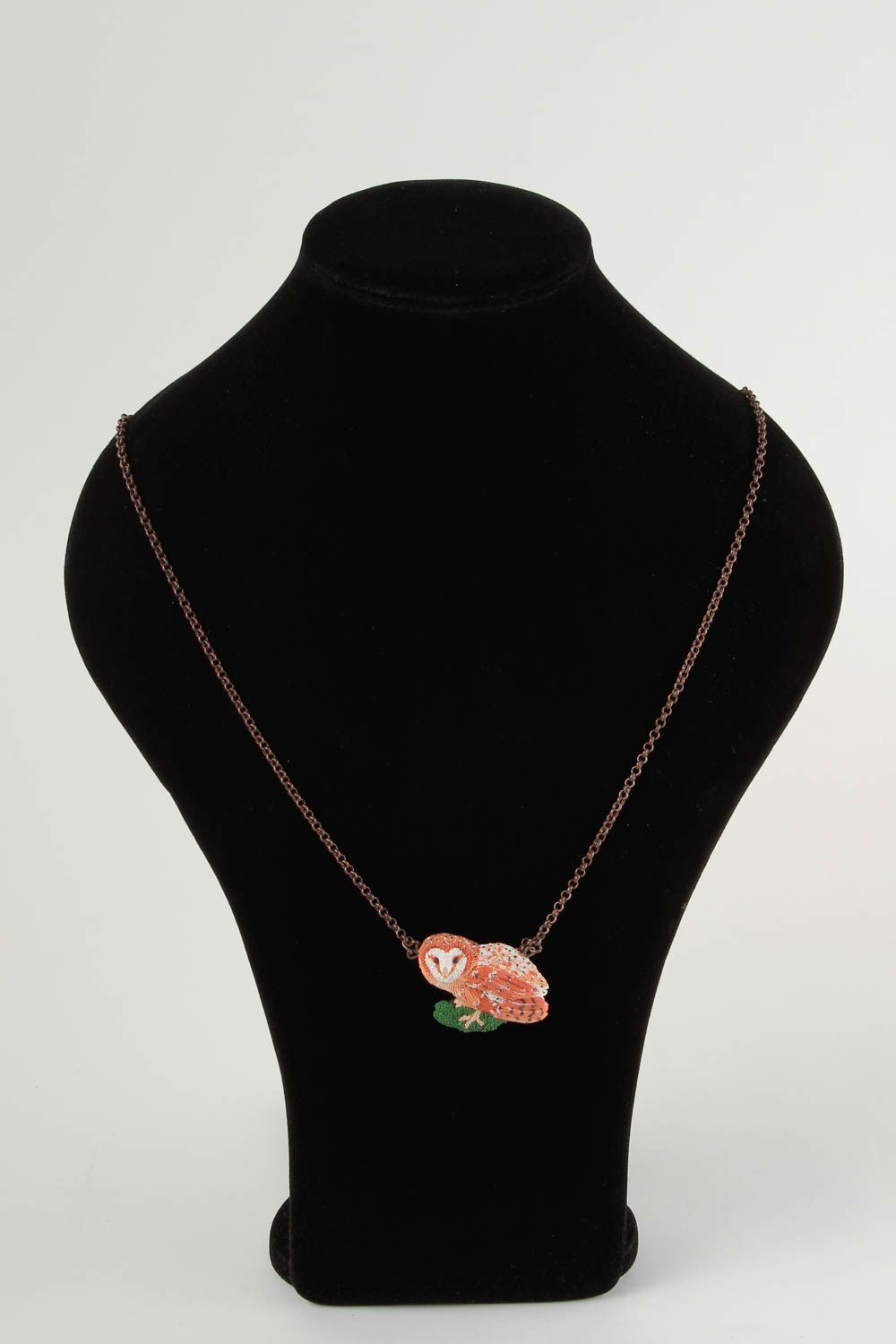 Stylish handmade pendant design plastic pendant necklace accessories for girls photo 1