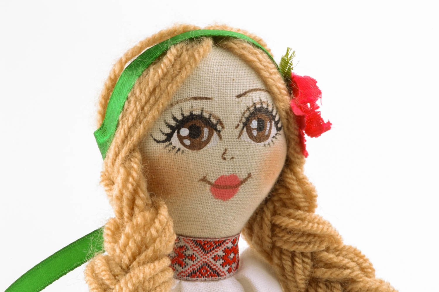Muñeca de autor en vestido étnico foto 2
