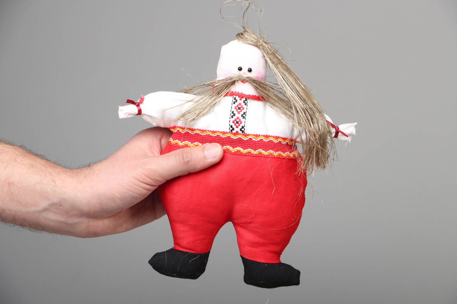 Мягкая игрушка Казак в красных шароварах фото 4