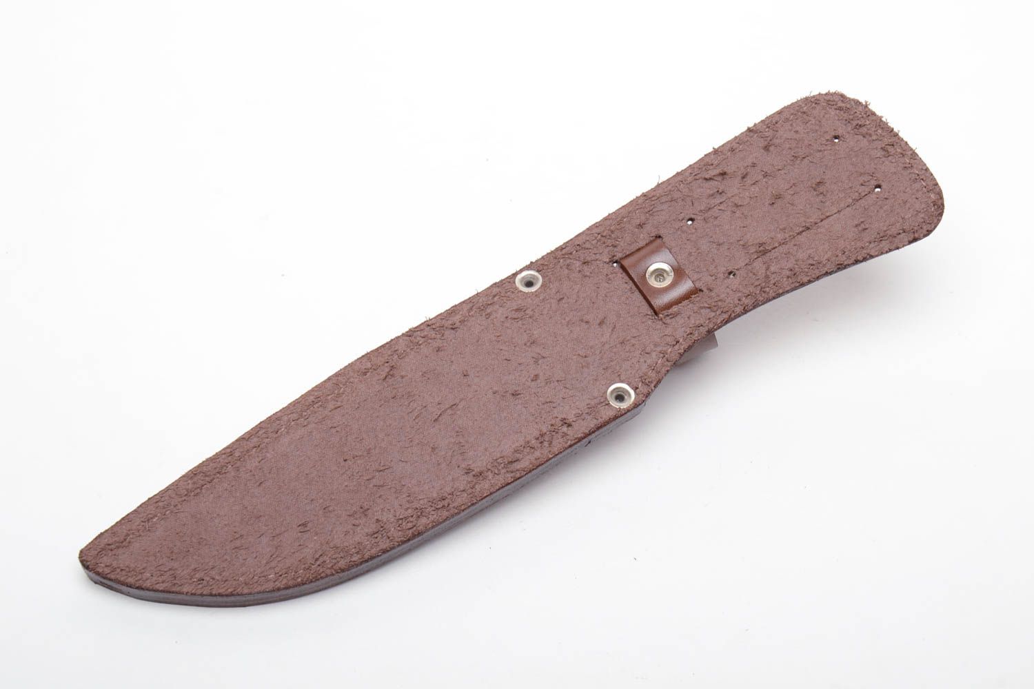 Brown leather knife sheath photo 7