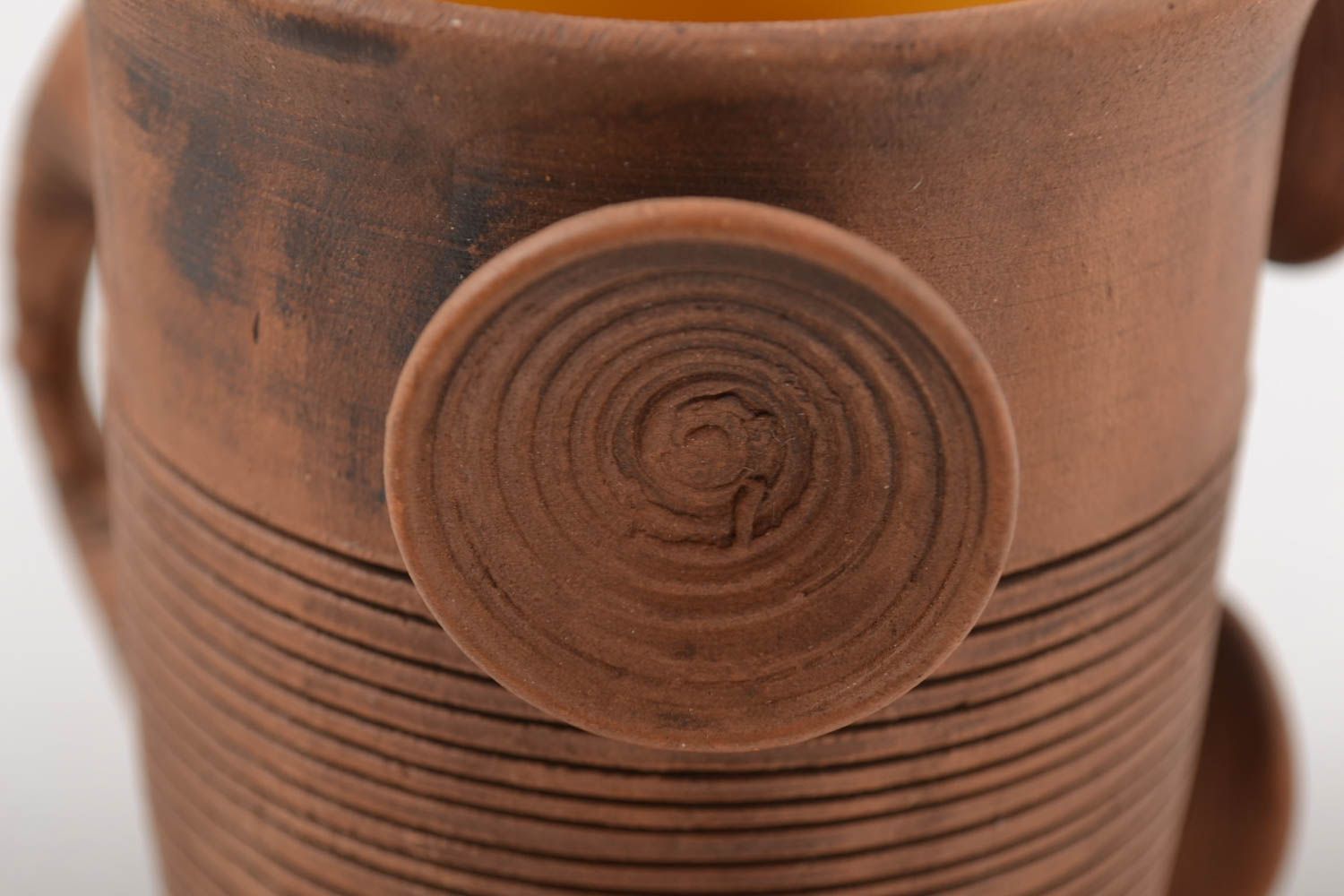 Taza de barro hecha a mano vajilla de cerámica étnica utensilio de cocina  foto 4