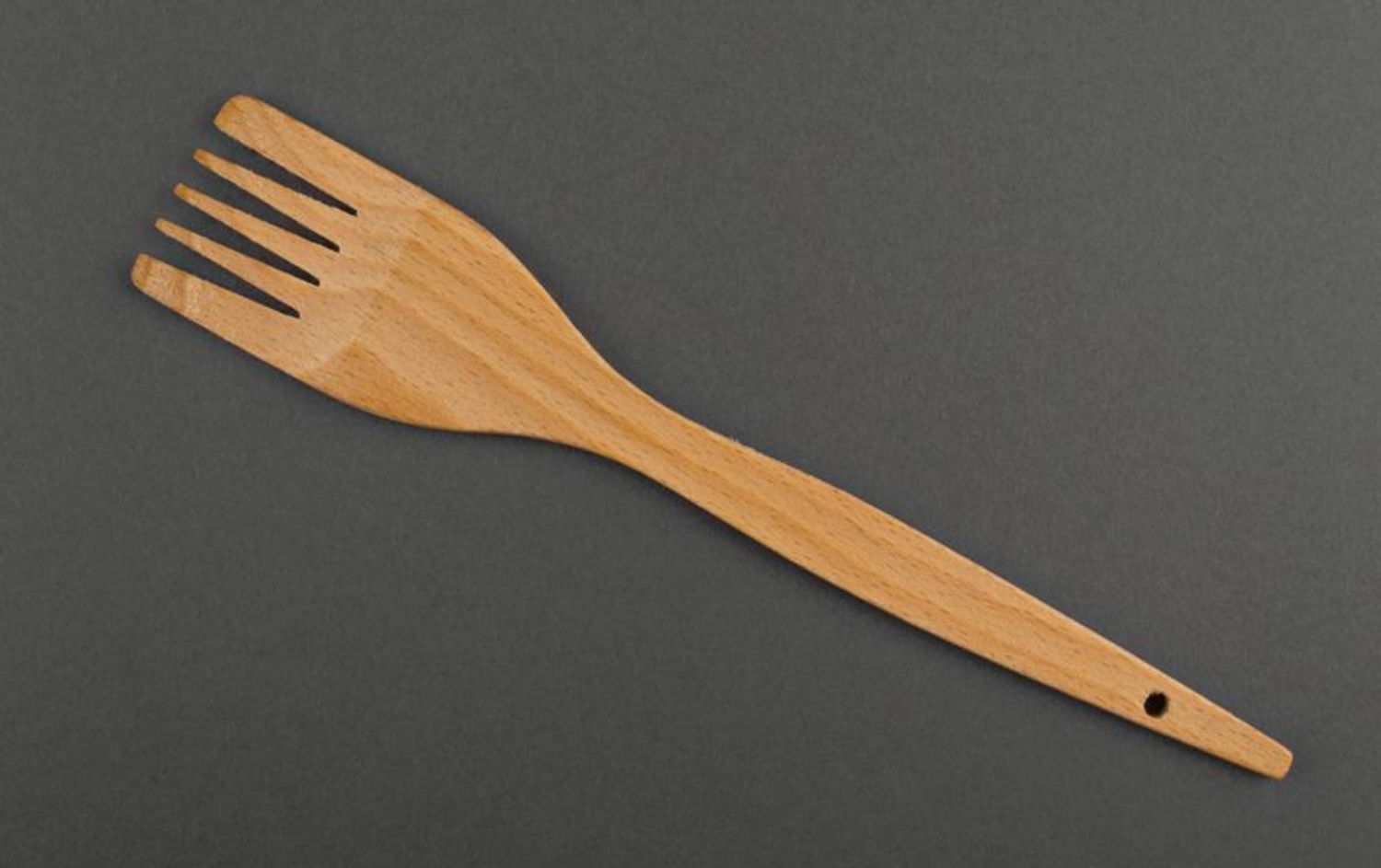 Espátula-tenedor de cocina de madera  foto 2