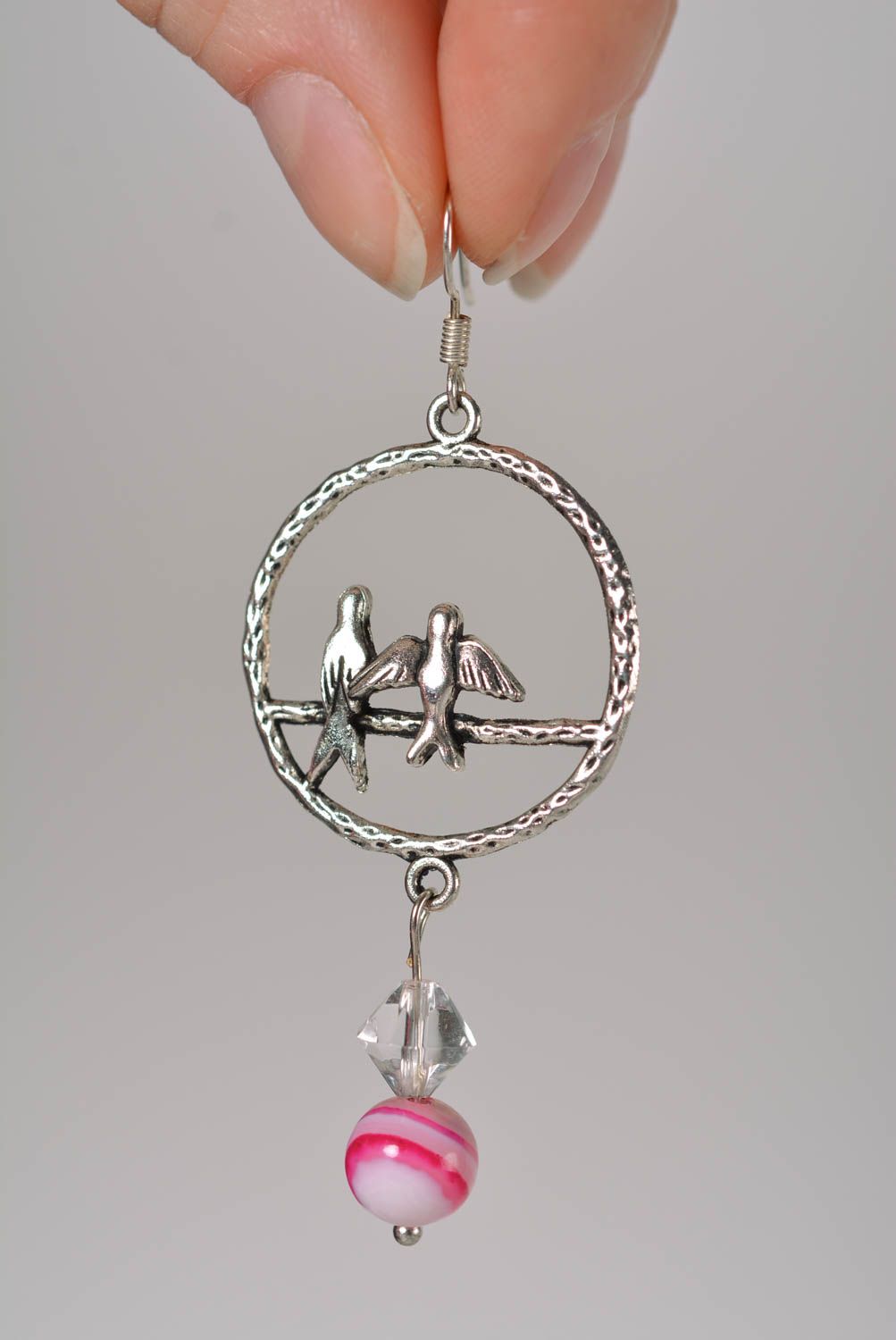 Handmade earrings stone jewelry metal jewelry fashion earrings gifts for girl photo 4