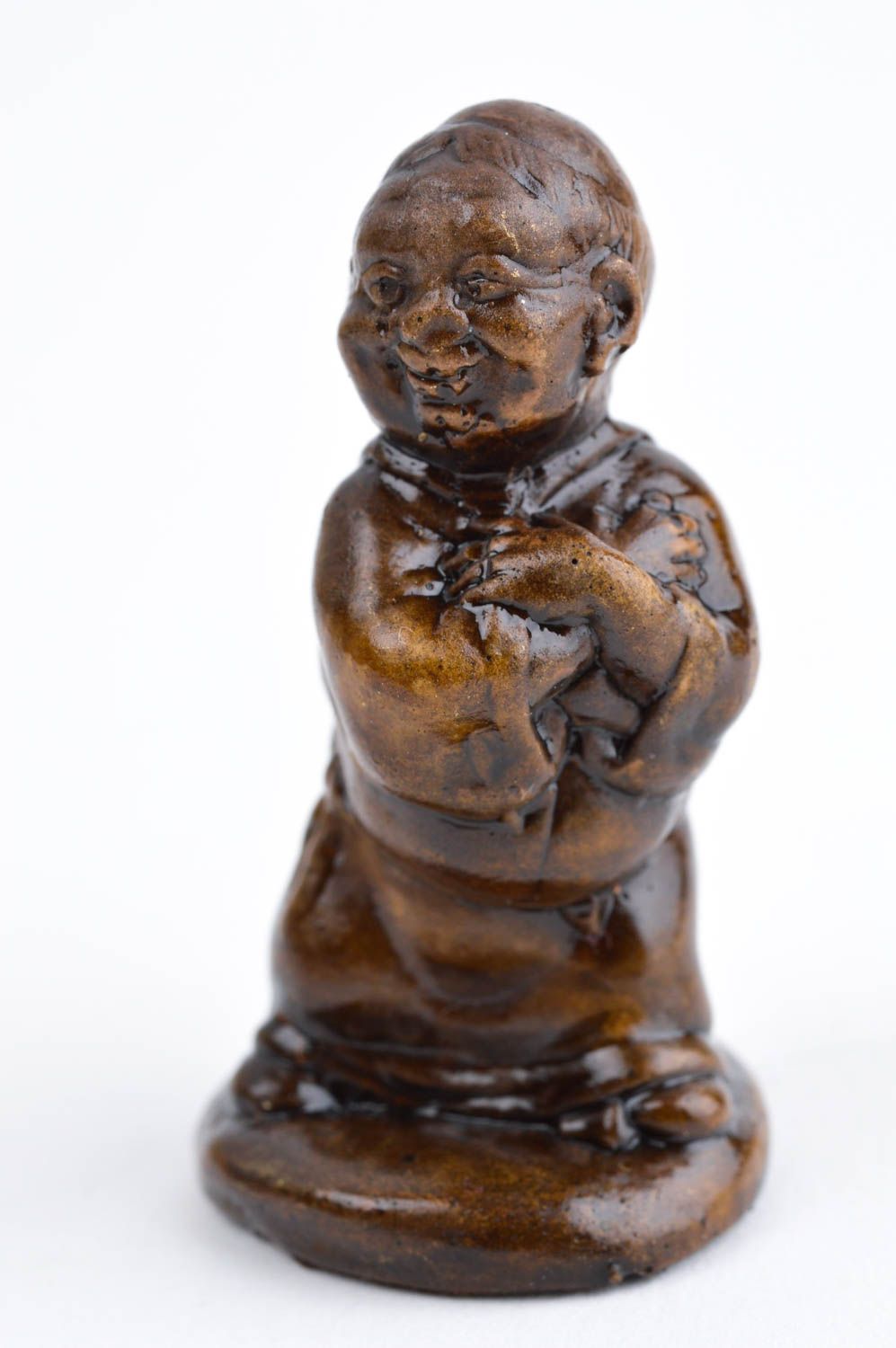 Statuette en plâtre fait main Figurine décorative shaolin Objet de décoration photo 1