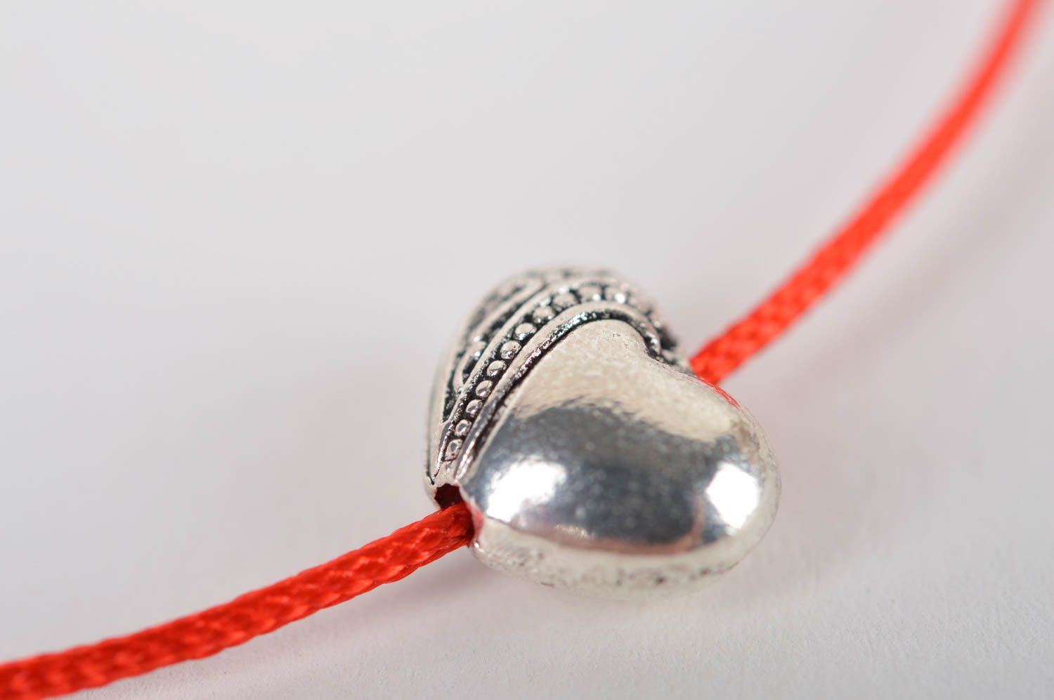 Pulsera de cordón accesorio de moda artesanal pulsera para mujer Corazón  foto 3
