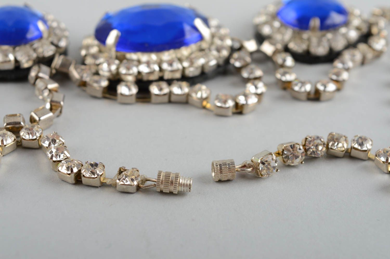 Handmade Damen Collier Modeschmuck Halskette Geschenk für Frauen Strasssteinen foto 5