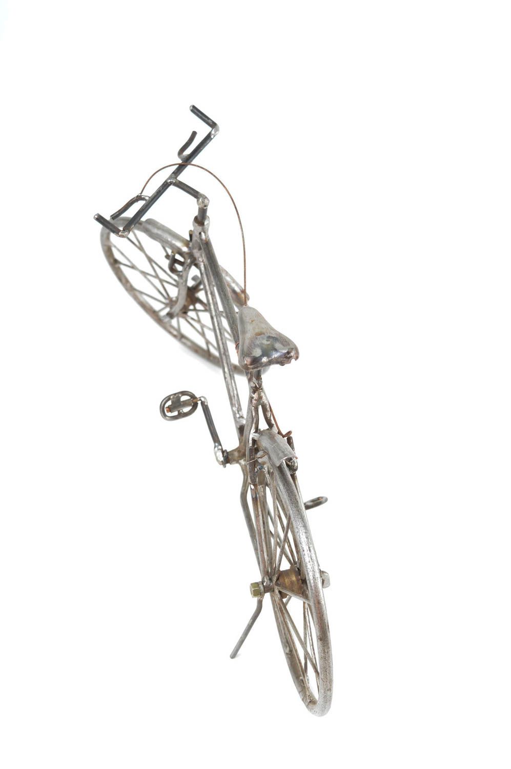 Декор для дома хэнд мэйд фигурка из металла необычный подарок Ретро велосипед фото 5