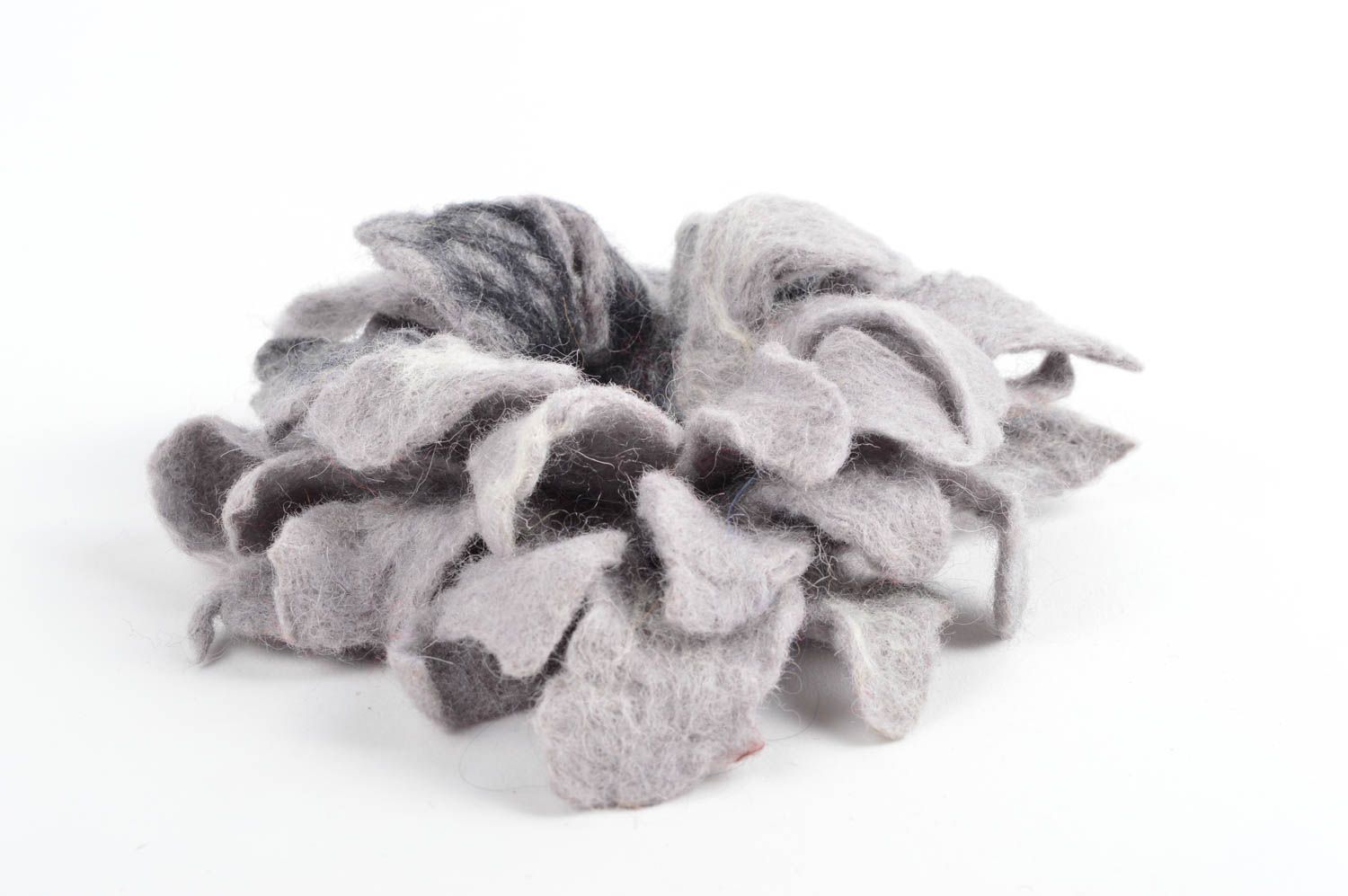 Broche de moda de lana natural bisutería artesanal regalo original para mujer foto 2