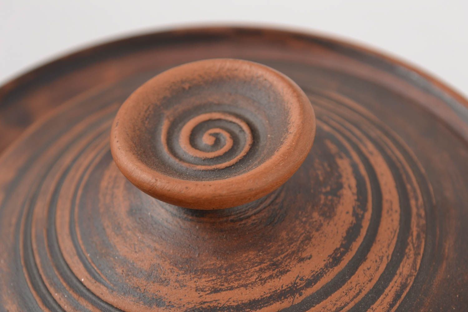 Topf aus Ton handgeschaffen Schüssel Keramik ungewöhnlich Keramik Set modern foto 4