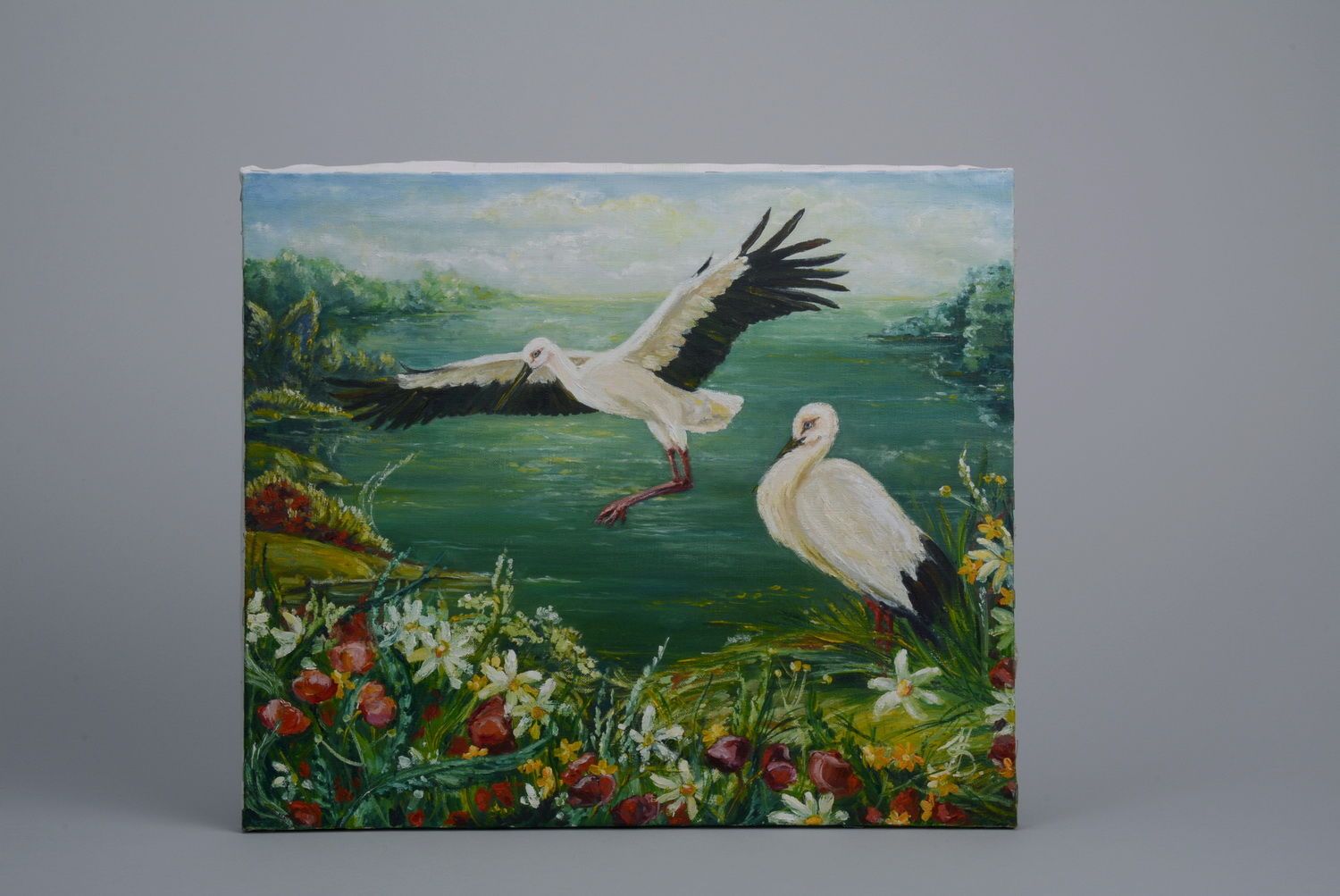 Oil painting On the wings of happiness photo 1