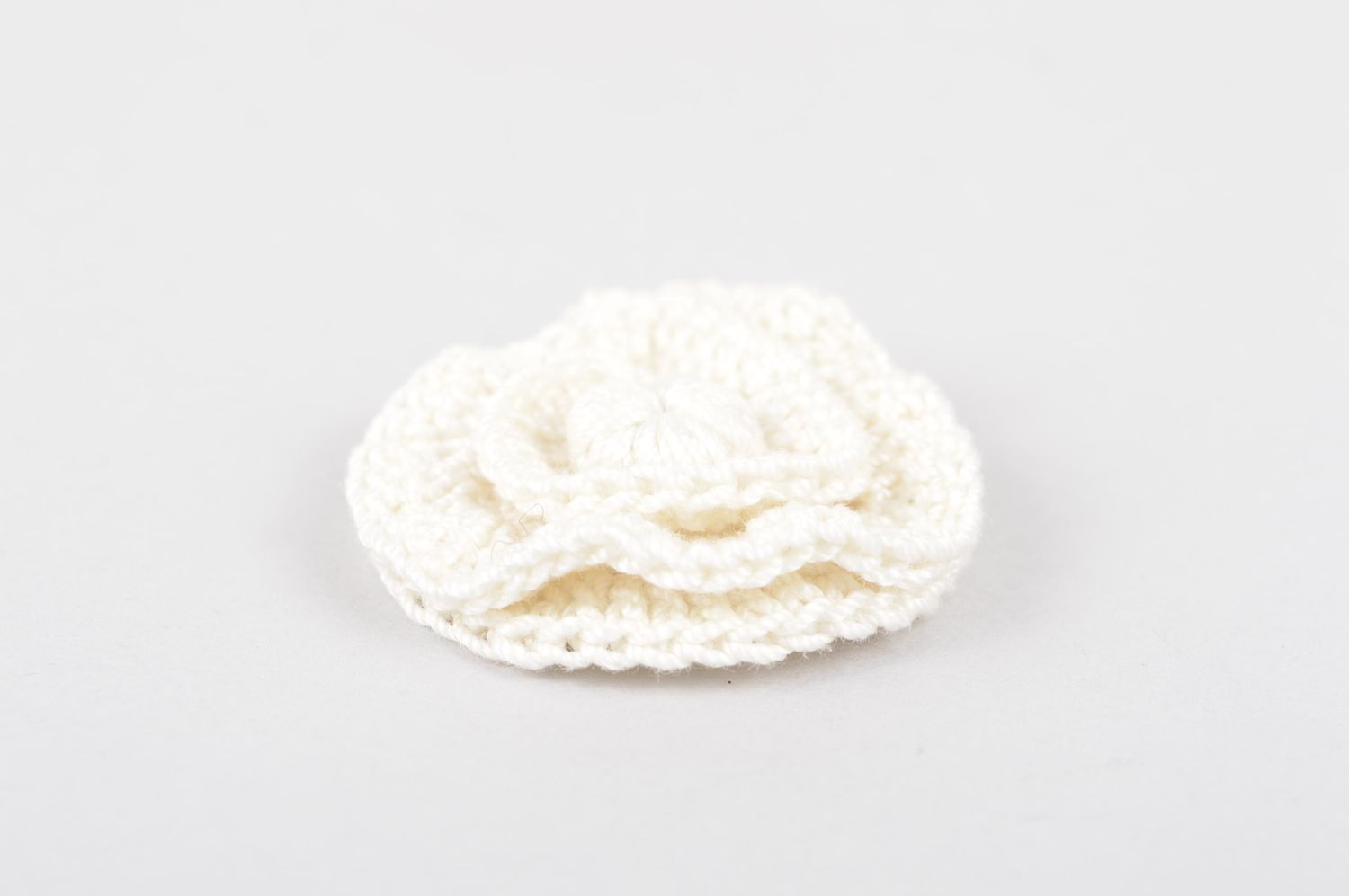 Handmade crocheted flower blank designer cute fittings blank for jewelry photo 4