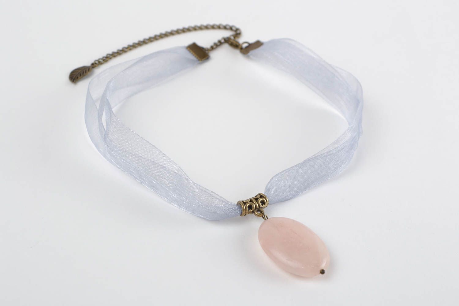 Handmade pendant organza pendant designer product unusual gift for girl photo 5