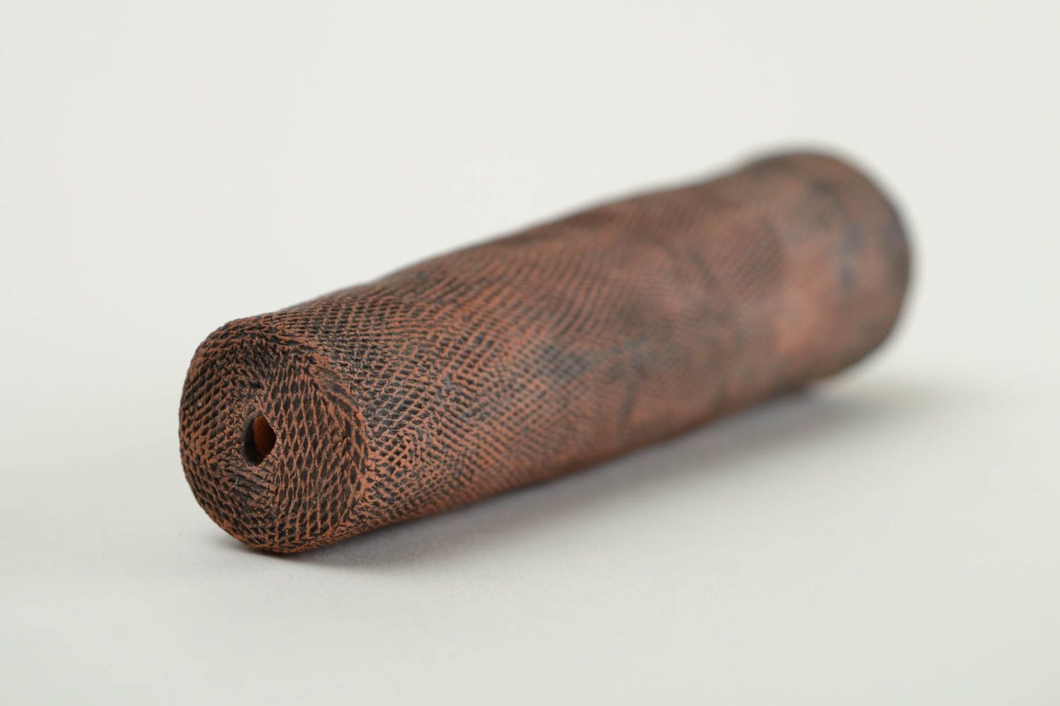 Pipa hecha a mano de barro accesorio para fumador regalo original para hombres foto 5