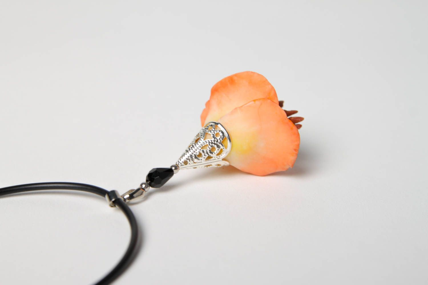 Handmade pendant designer pendant for girl clay pendant unusual gift ideas photo 3