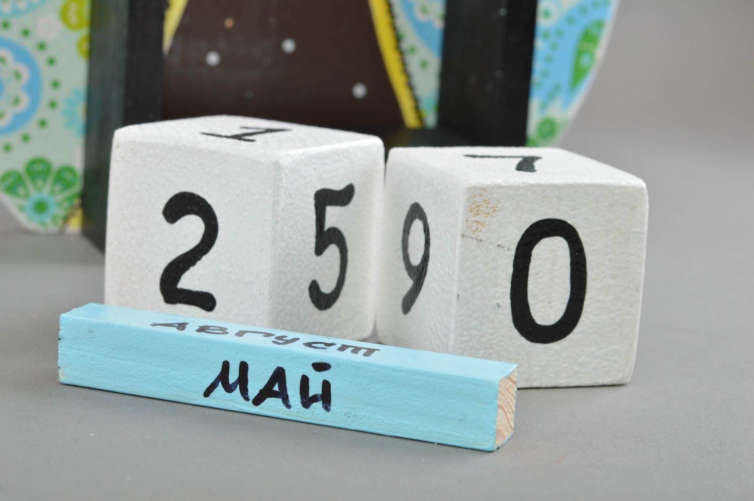 Calendario de mesa hecho a mano diseño de interior regalo para niño lechuza foto 4