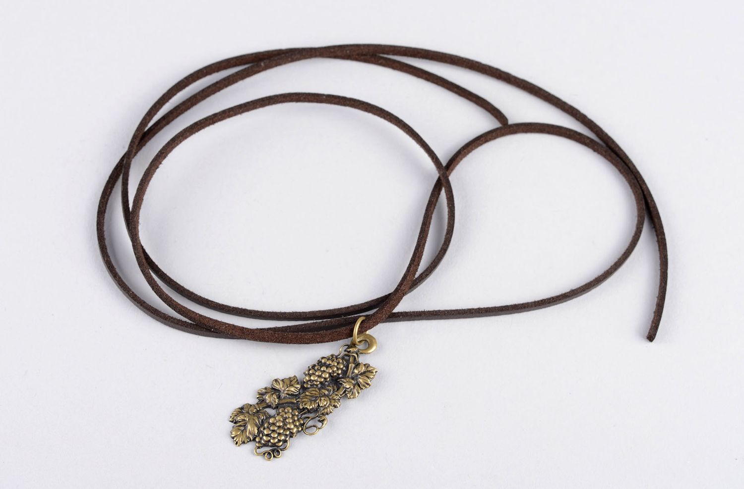 Long necklace handmade pendant necklace bronze jewelry designer accessories photo 4