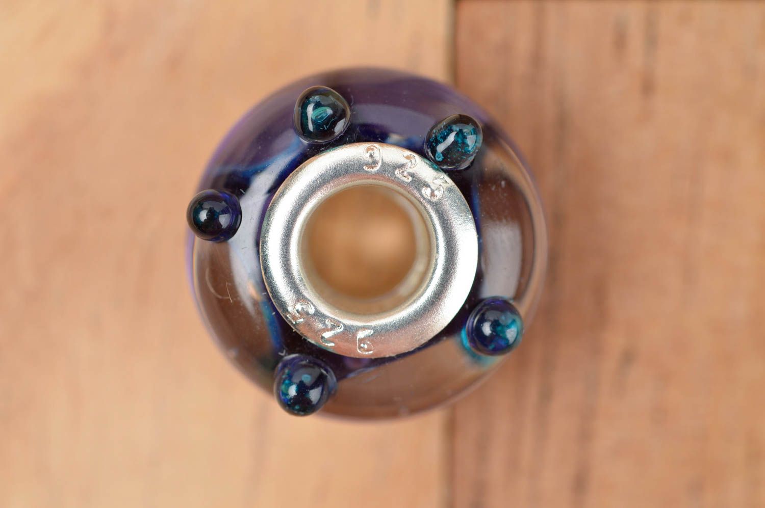 Cuenta artesanal de cristal de Murano cuenta para pulsera bisutería fina foto 3
