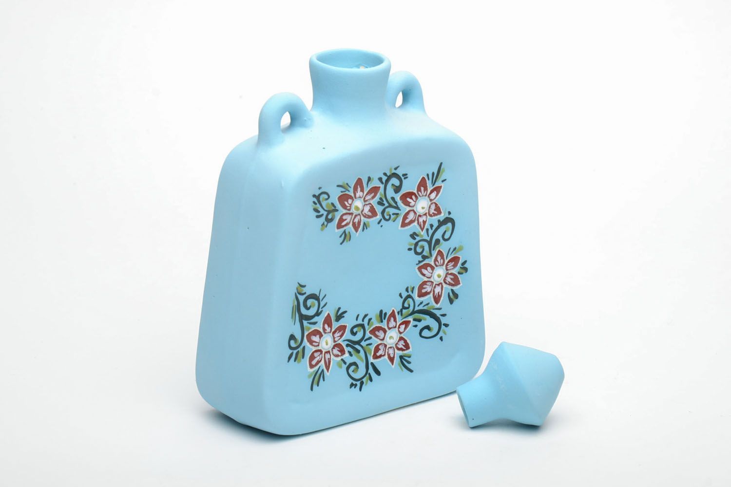 Decorative ceramic bottle photo 4