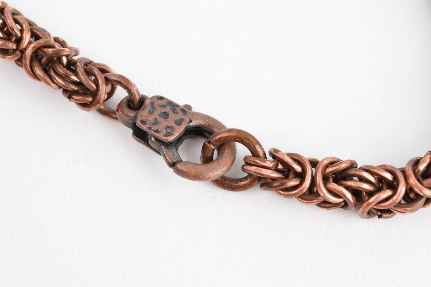 Handmade copper necklace elite bijouterie fashion necklace metal jewelry photo 4