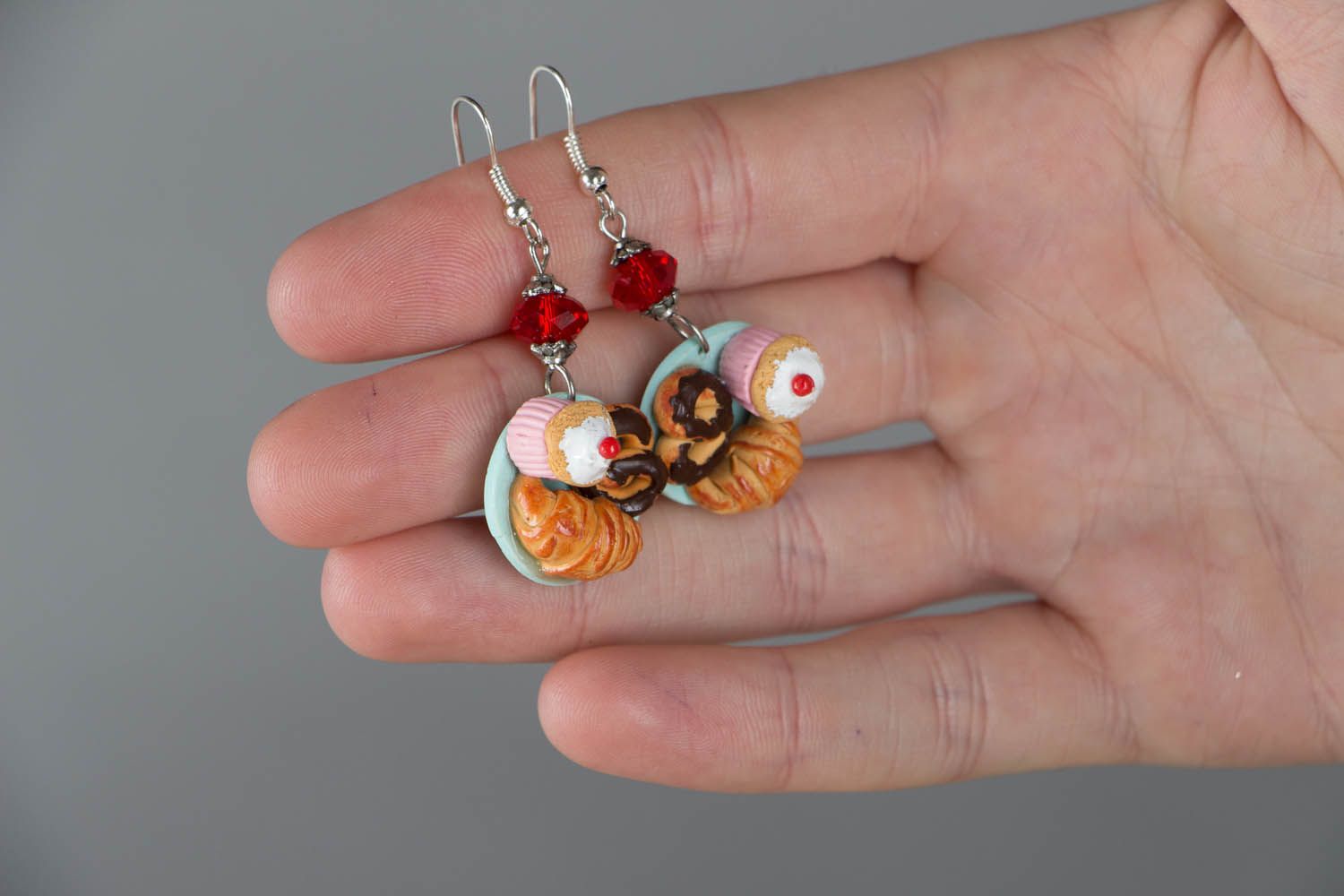 Dangling earrings in the shape of candies photo 4