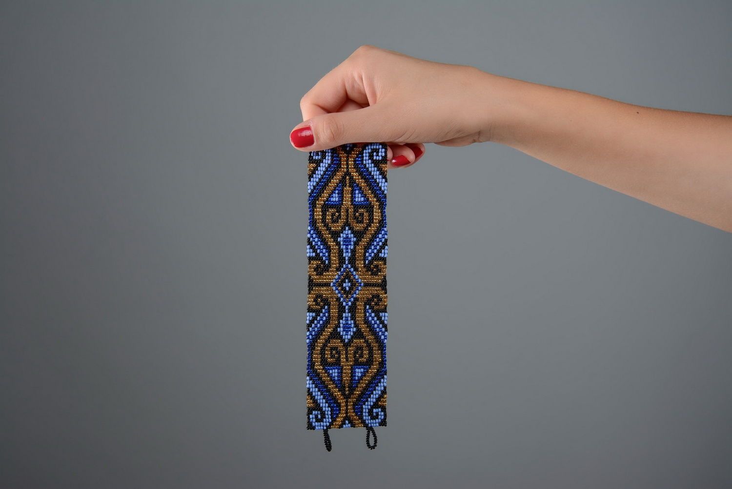 Bracelet made of Czech beads photo 5