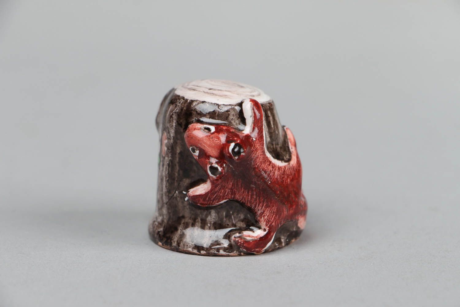 Fingerhut Keramik Eichhörnchen foto 1