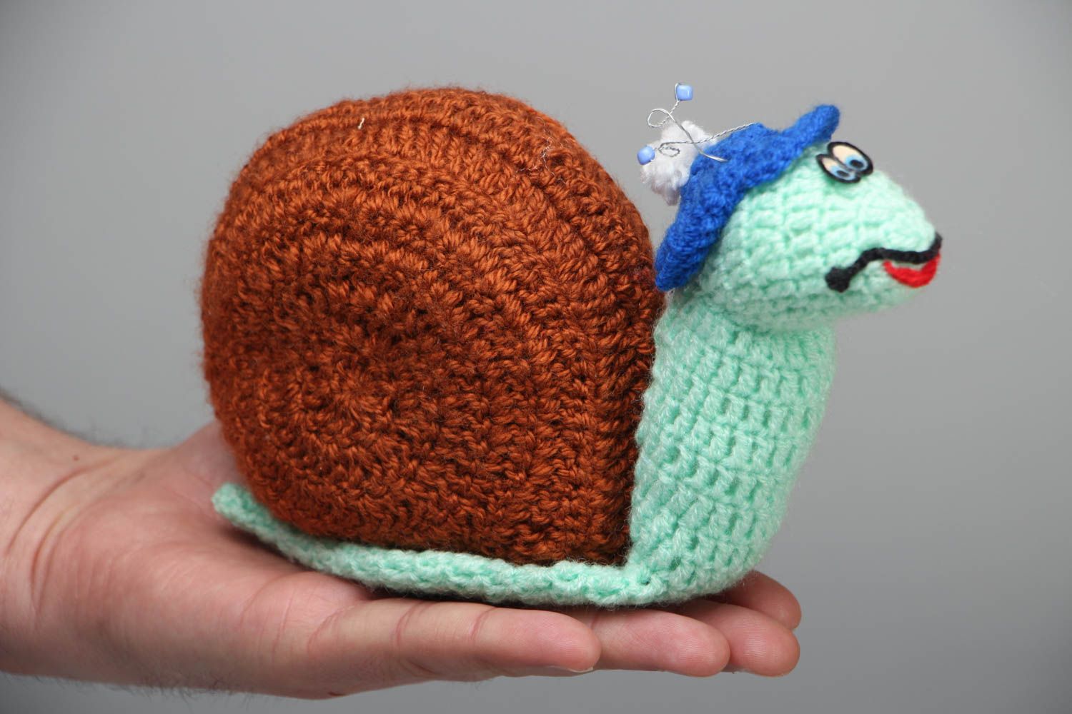 Soft crochet toy Snail photo 4