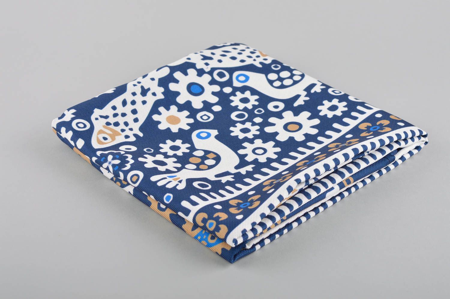 Nappe pour table carrée faite main en polyester à motifs Cadeau original photo 2