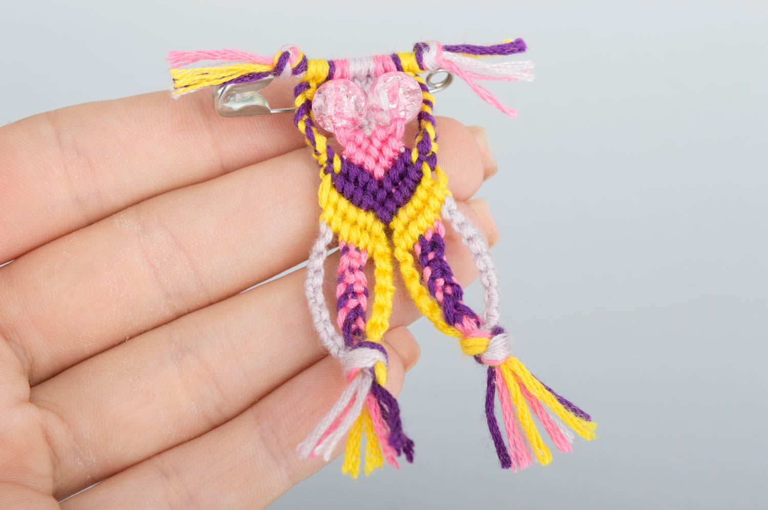 Beautiful handmade woven brooch macrame ideas textile jewelry designs gift ideas photo 5