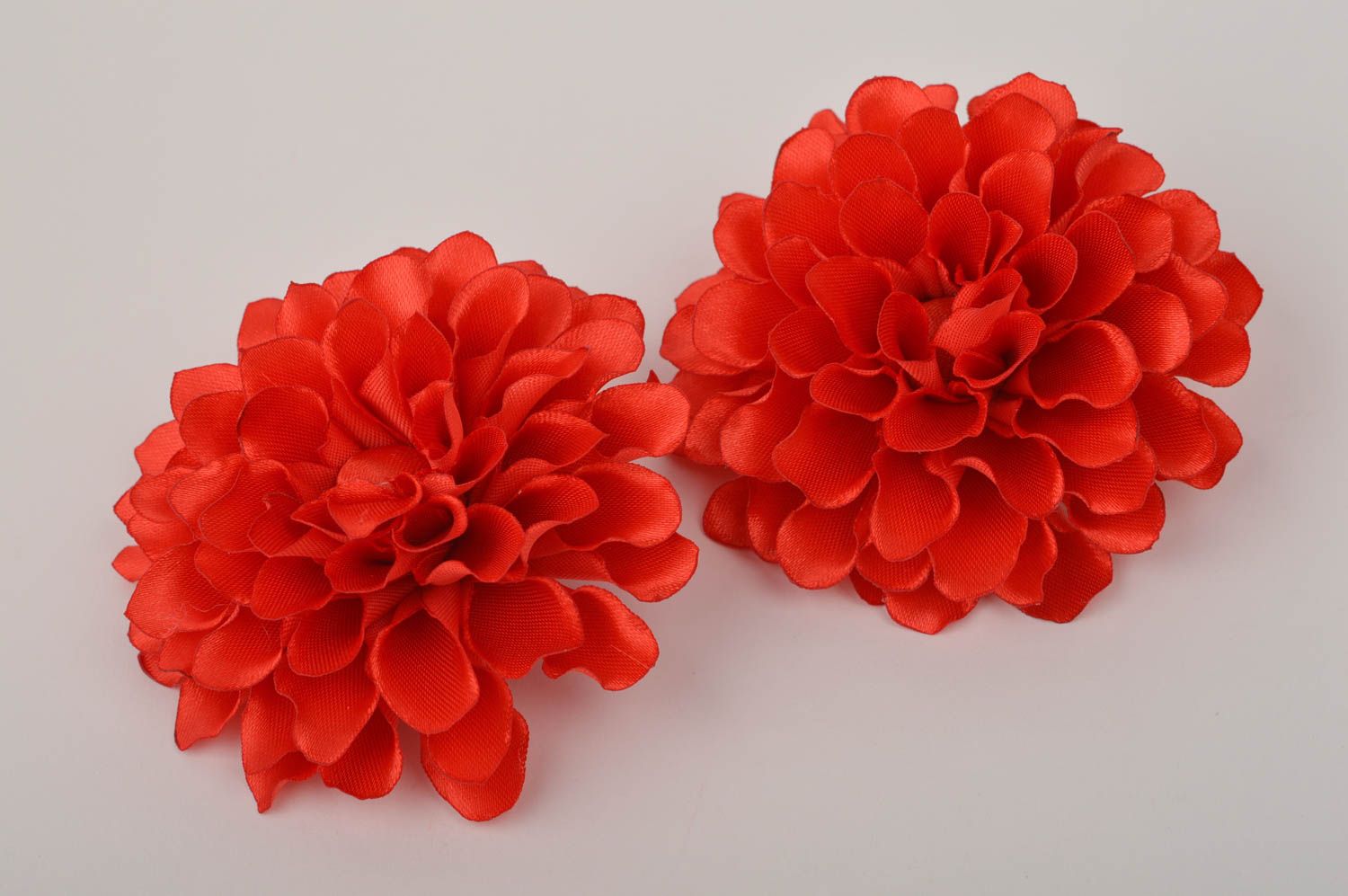 Handmade Schmuck Broschen Haarspangen Blumen Haar Accessoires Set 2 Stück foto 5