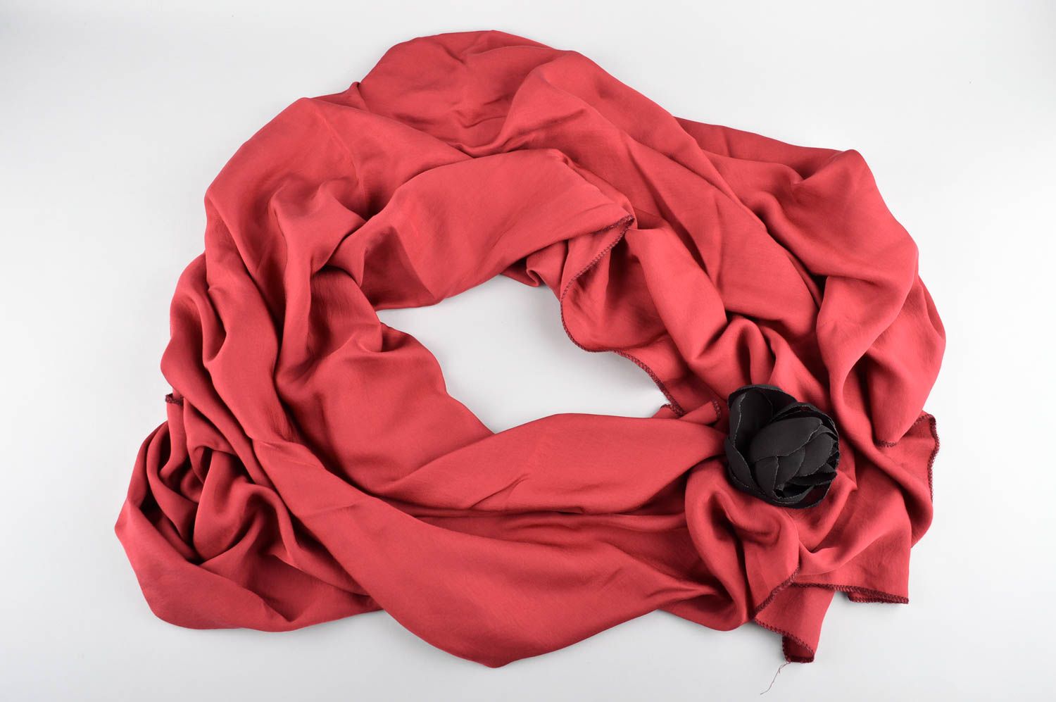 Schal für Damen handmade gefilzter Schal rot schön Damen Schal Frauen Accessoire foto 1