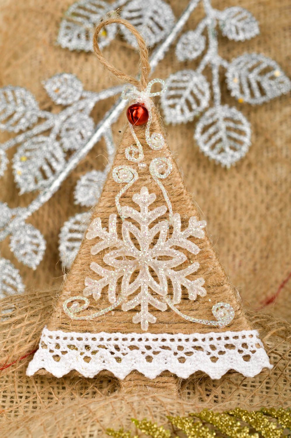 Décoration Noël fait main Décoration à suspendre sapin miniature Cadeau Noël photo 1