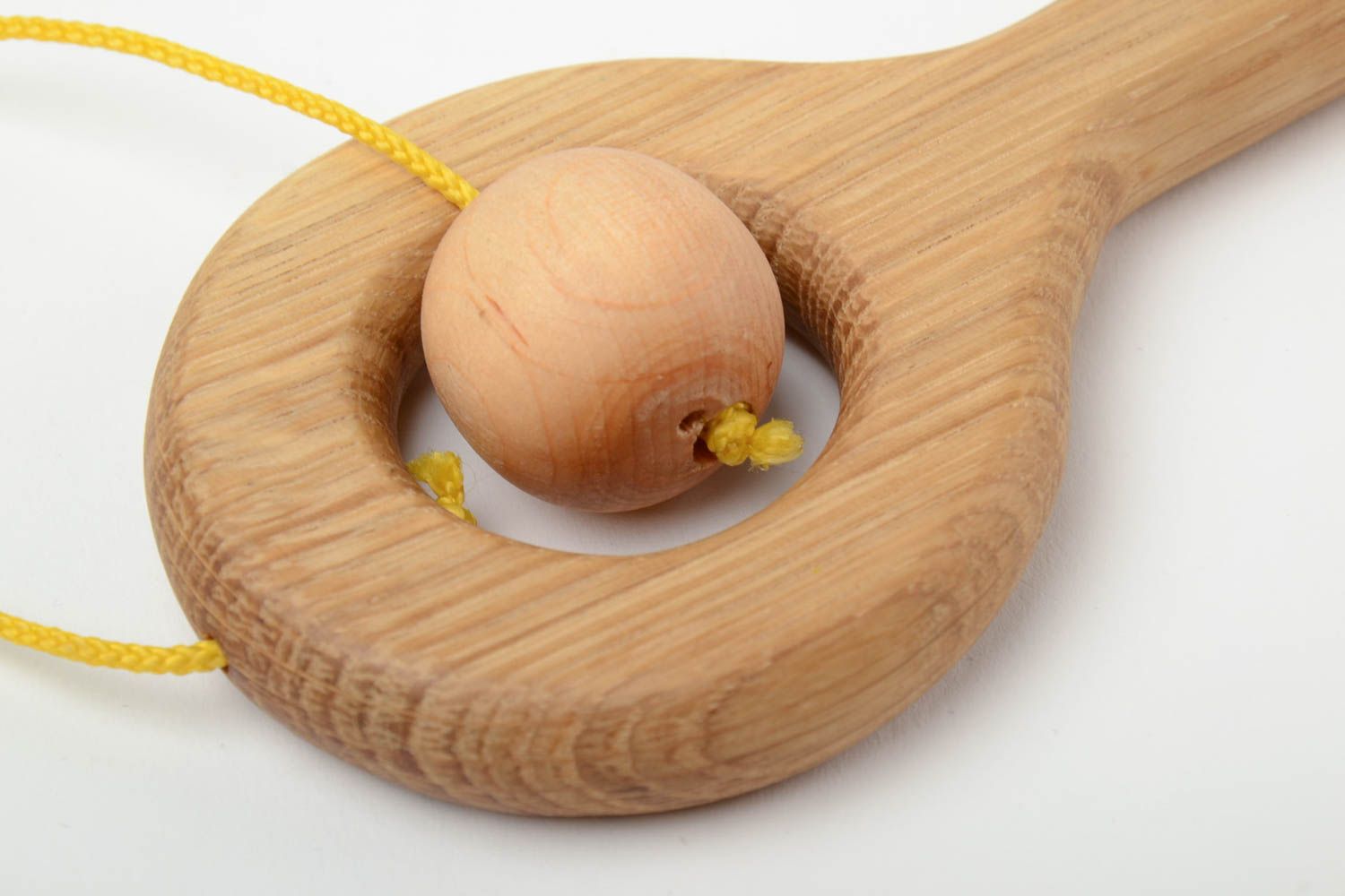 Handmade eco friendly wooden ball and cup toy soaked with linen oil for kids photo 4