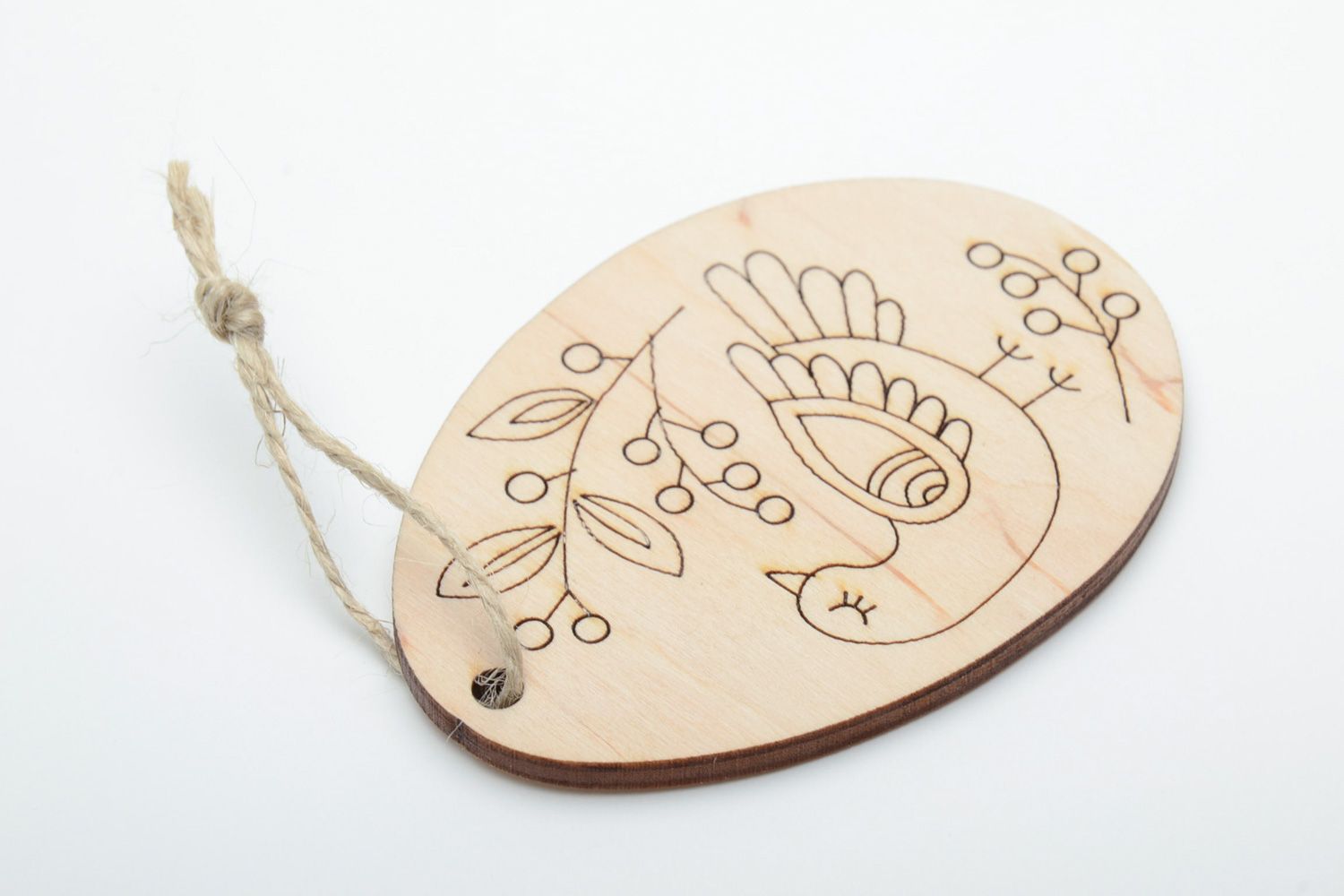 Plywood interior pendant magnet blank for painting photo 4