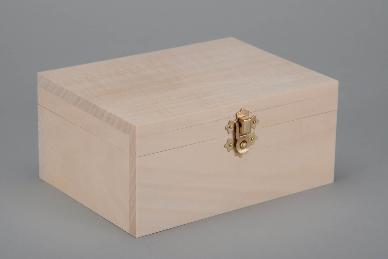 Wooden blank box for crafts photo 3