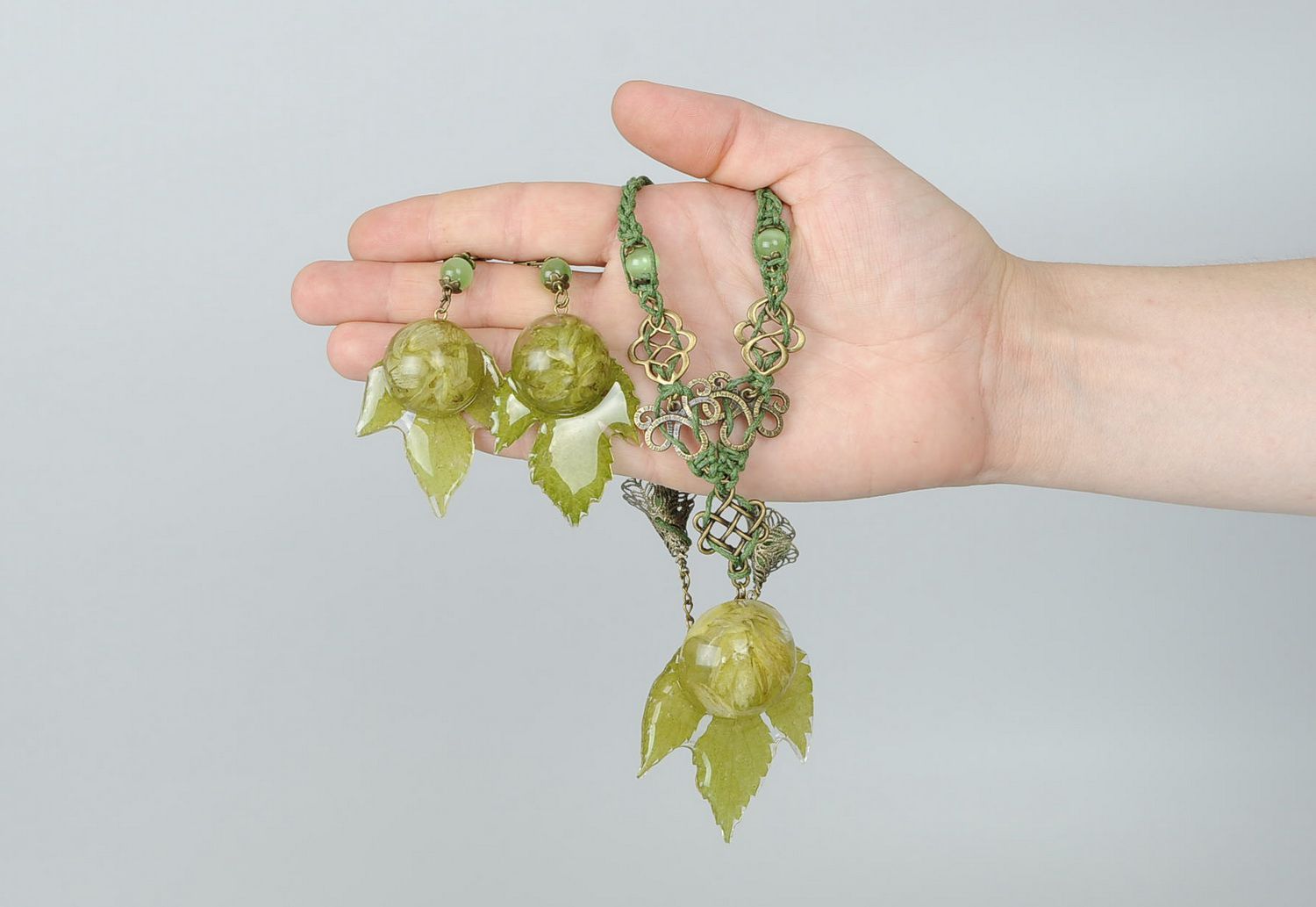 Set of accessories: necklace and pendant Hops  photo 5