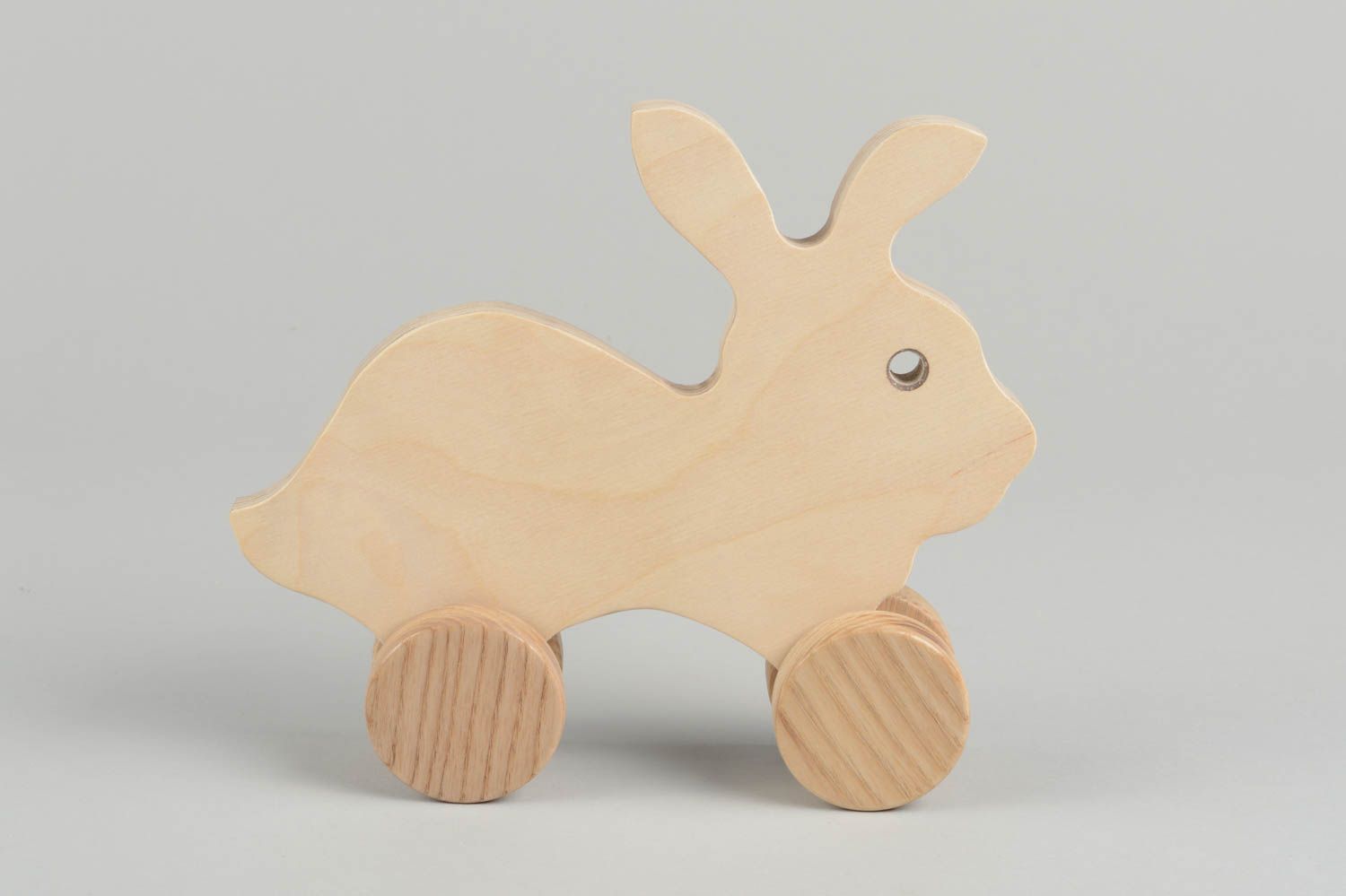 Handmade cute wooden toy unusual souvenir for kids designer wooden toy photo 2