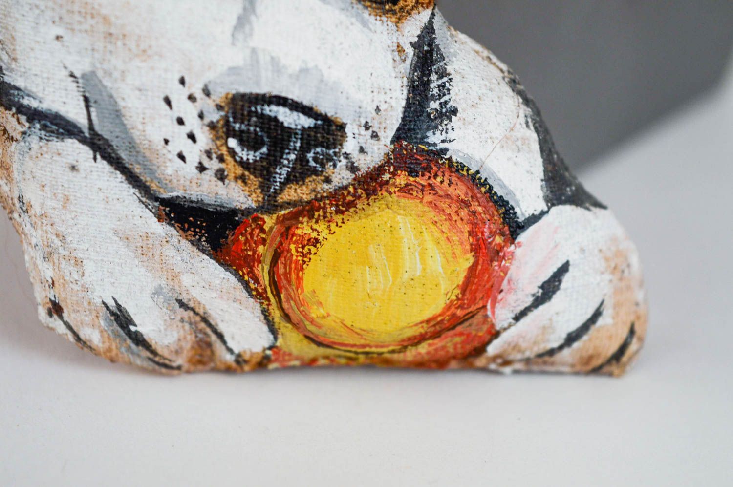 Aroma Kuscheltier Husky handmade aus Baumwolle mit Schlaufe für Interieur  foto 4