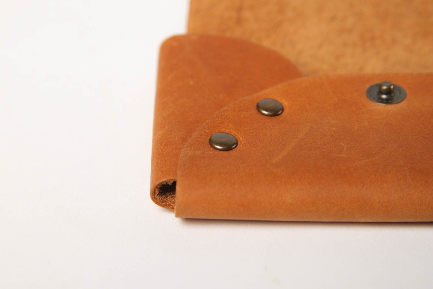 Unusual handmade leather card holder business card holder unusual gift ideas photo 4
