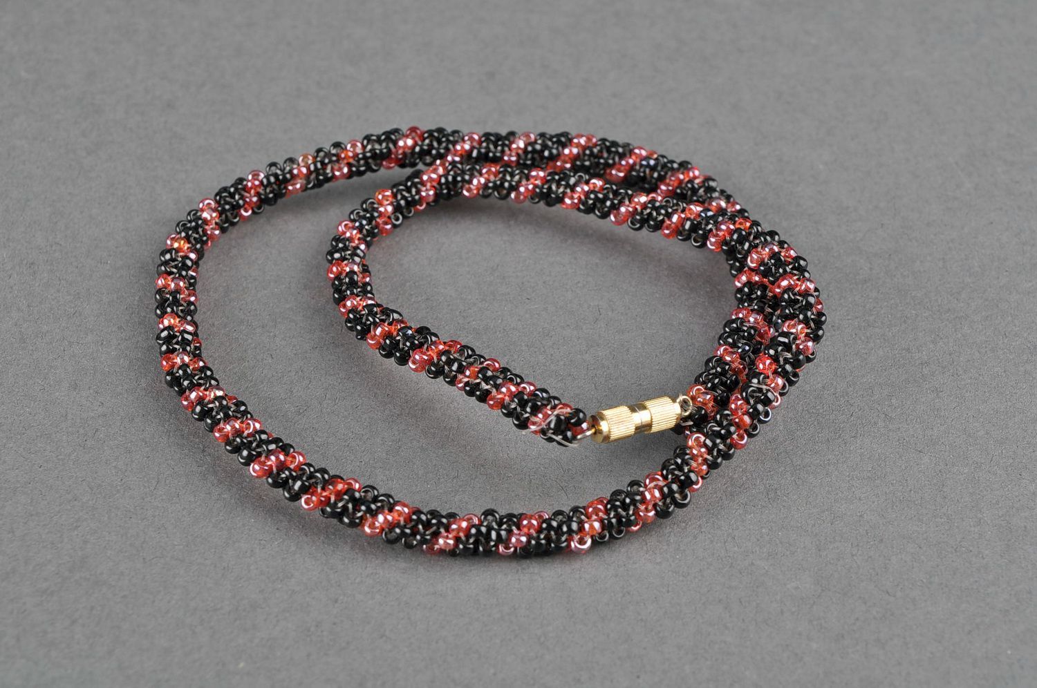 Bracelet collier fantaisie en perles de rocailles photo 4