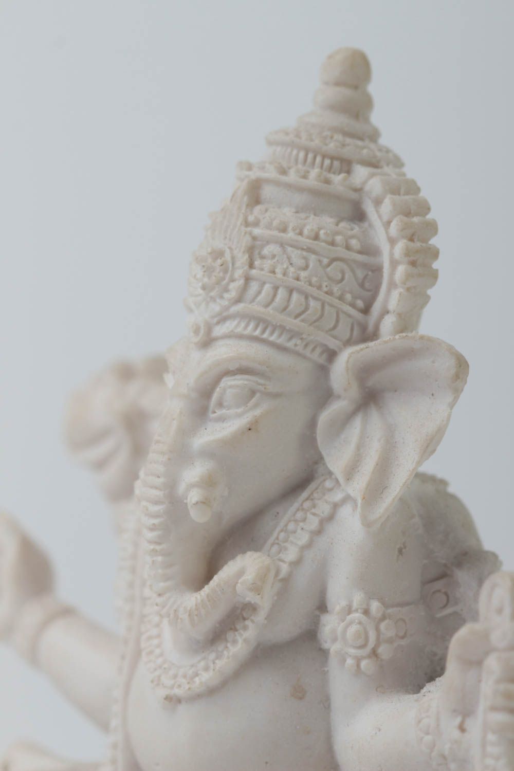 Handmade Ganesha Figur kleine Dekofigur Haus Dekoration Rohling zum Bemalen foto 3