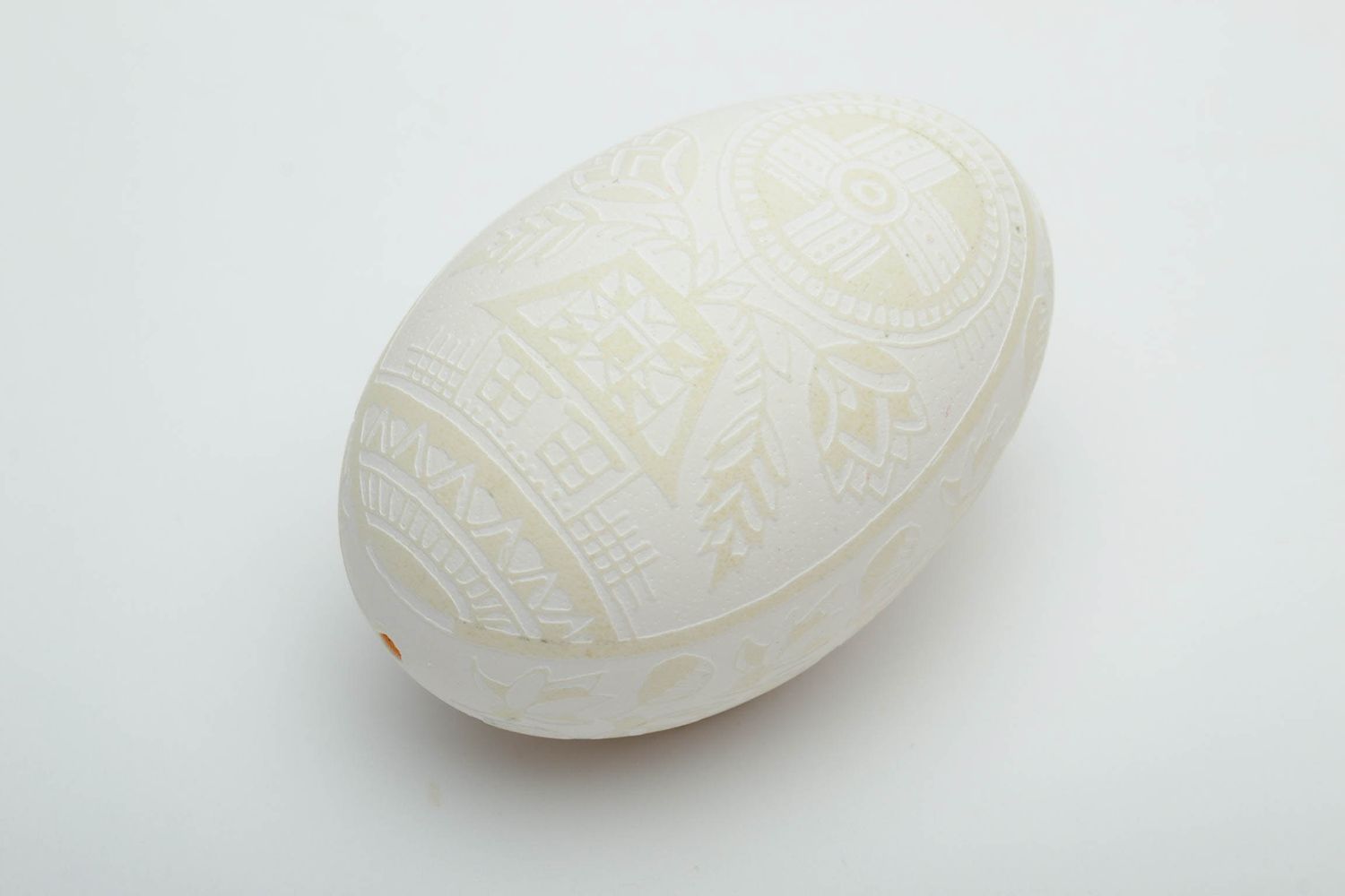 Huevo de Pascua de ganso hecho a mano foto 3