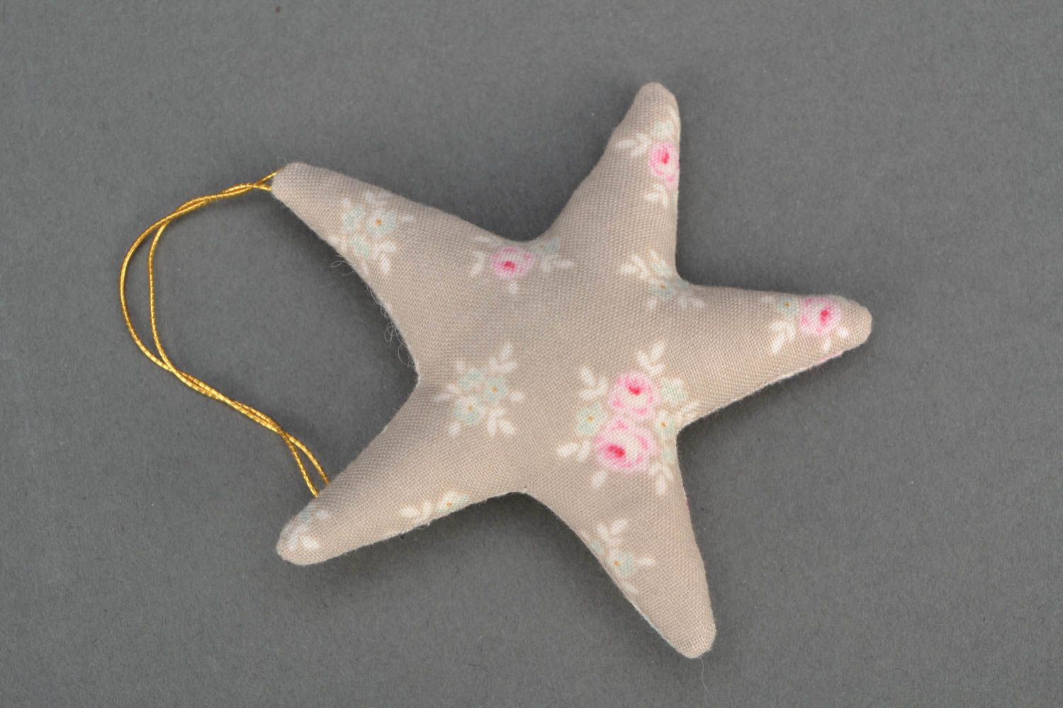 Soft interior pendant Star with Flower Print photo 1