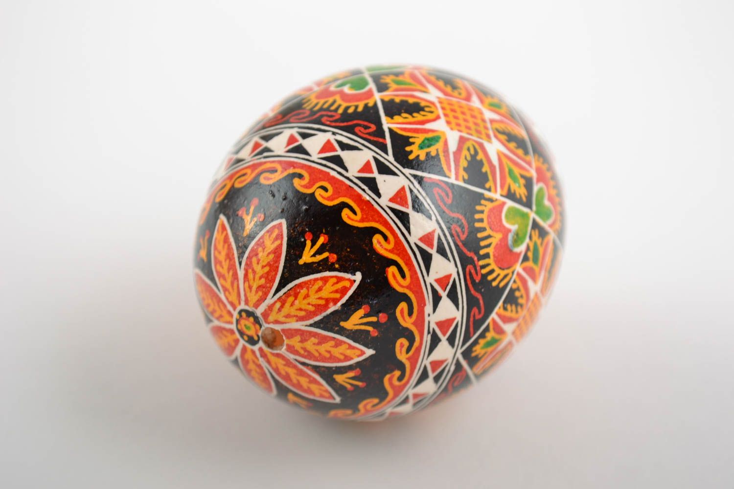 Bright and beautiful Easter egg painted with acrylics handmade pysanka  photo 4